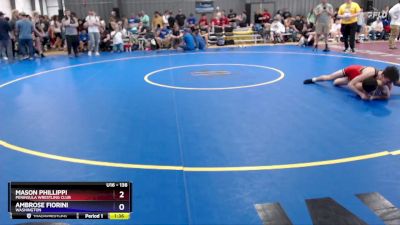 138 lbs Cons. Round 4 - Mason Phillippi, Peninsula Wrestling Club vs Ambrose Fiorini, Washington