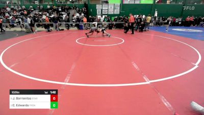 102 lbs Quarterfinal - Jaron Barrientos, Starpoint vs Cullen Edwards, Frontier