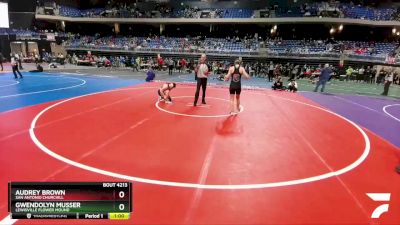 6A 132 lbs Cons. Round 2 - Audrey Brown, San Antonio Churchill vs Gwendolyn Musser, Lewisville Flower Mound