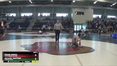 133 lbs Prelim - Frank DiEsso, Muhlenberg College vs Michael Santore, Oswego State