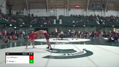 197 lbs Quarterfinal - Gavin Hoffman, Ohio State vs Seth Seago, Oklahoma