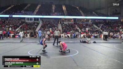 80 lbs Champ. Round 1 - Charleigh Kentch, Trailhands vs Makena Lucas, Ottawa Mat Masters Wrestling Club