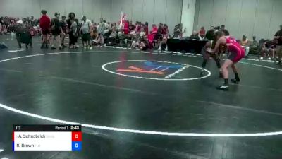 113 lbs Quarterfinal - Alexander Schnobrick, Olympic Heights High School Wrestling vs Roderick Brown, Florida