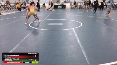 119 lbs Cons. Round 5 - Gabriel Tellez, Eagle Empire vs Oliver Phillips, Baylor WC