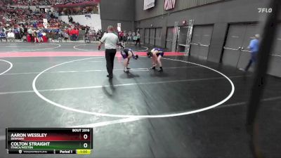 140 lbs Cons. Round 2 - Aaron Wessley, Denmark vs Colton Straight, Ithaca/Weston