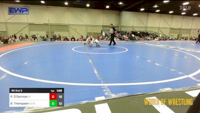 55 lbs Rr Rnd 3 - Preston O'Gorman, Takedown Elite 9u vs Braxton Thompson, Oklahoma Elite 9U