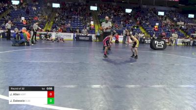 41 lbs Round Of 32 - Jaxtyn Allen, Northern York vs Jaxon Dalessio, Elderton