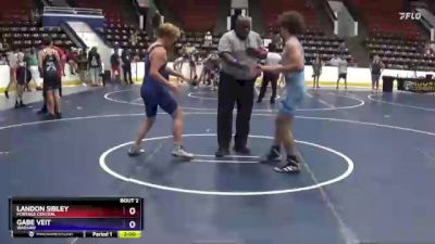 130/140 Round 1 - Landon Sibley, Portage Central vs Gabe Veit, Warsaw