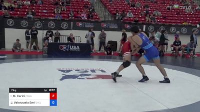 71 kg Rnd Of 64 - Mario Carini, Poway High School Wrestling vs Jozeph Valenzuela Smith, Cyclones Wrestling & Fitness