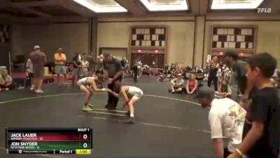 70 lbs Quarterfinals (8 Team) - Jack Lauer, Armory Athletics vs JON SNYDER, Keystone Krush