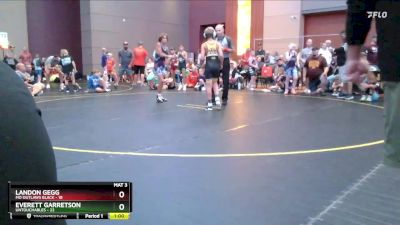 87 lbs Round 1 (4 Team) - Landon Gegg, MO Outlaws Black vs Everett Garretson, Untouchables