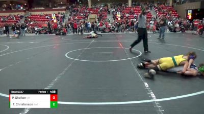 90 lbs Semifinal - Trevor Christenson, Bobcat Wrestling Club vs Phoenix Shelton, Victory Wrestling