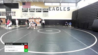160 lbs Round Of 32 - Denali Doran, Norwich Free Academy vs Evan Carnright, Southington