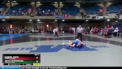 157 lbs Cons. Round 2 - Gabriel Smith, Cornell College vs Bryce McDonough, Luther College