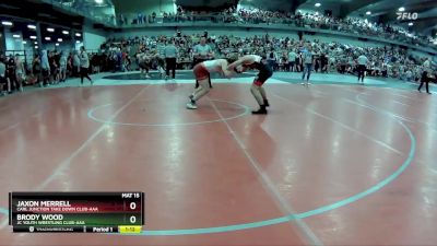 130 lbs Champ. Round 2 - Brody Wood, JC Youth Wrestling Club-AAA  vs Jaxon Merrell, Carl Junction Take Down Club-AAA