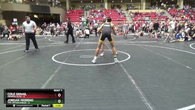 130 lbs Round 3 (6 Team) - Cole Genail, Midwest Elite vs Jordan Moreno, The Untouchables