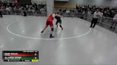 215 lbs Cons. Round 2 - Ali Aaron Vinson, Cardinal Wrestling Club vs Henry Beelen, Michigan