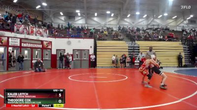 56 lbs Cons. Round 1 - Theodore Cox, Woodford Elite Wrestling Club vs Kaleb Leitch, Midwest Xtreme Wrestling