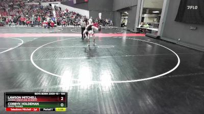 105 lbs Cons. Round 4 - Lawson Mitchell, Askren Wrestling Academy vs Corbyn Holdeman, Crass Trained