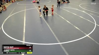 Round 3 - Dottie Huff, Centennial Youth Wrestling vs Aubrey Goth, Minnesota