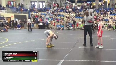 75 lbs Semifinal - Braidyn Taby, Rampage vs Liam Rose, Mavericks