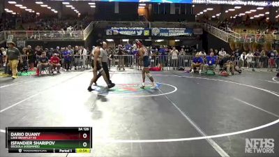 3A 126 lbs Cons. Round 1 - Dario Duany, Lake Brantley Hs vs Isfandier Sharipov, Osceola (Kissimmee)