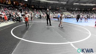 55 lbs Round Of 16 - Donnie Whitenack, Pryor Tigers vs Mattheus Brown, Tonkawa Takedown Club