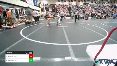 125 lbs Semifinal - Corey Harris, HURRICANE WRESTLING ACADEMY vs Addyson Morris, Claremore Wrestling Club