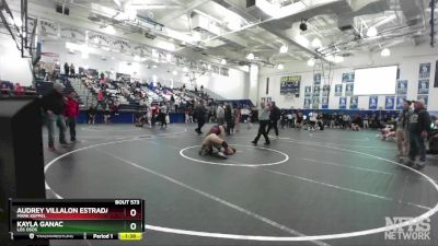 135 lbs Semifinal - Kayla Ganac, Los Osos vs Audrey Villalon Estrada, Mark Keppel