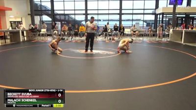 J-14 lbs Cons. Semi - Beckett Svuba, Siouxland Wrestling Academy vs Malachi Schenkel, Pack732