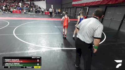 91 lbs Champ. Round 2 - Lincoln Swick, Askren Wrestling Academy vs Teddy Ragatz, Lancaster Wrestling Club