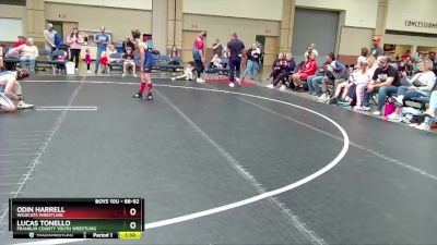 88-92 lbs Round 1 - Odin Harrell, Wildcats Wrestling vs Lucas Tonello, Franklin County Youth Wrestling