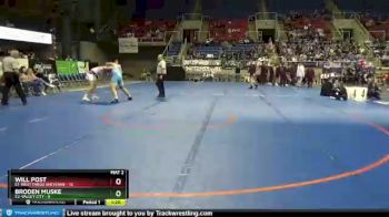 195 lbs Placement Matches (8 Team) - Broden Muske, E2-Valley City vs Will Post, E1-West Fargo Sheyenne
