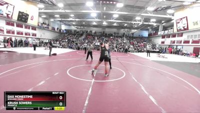 285 lbs Semifinal - Krush Sowers, Pinnacle vs Dax Monestime, Boulder Creek