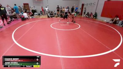 105 lbs Round 1 (6 Team) - Chance Berry, Cypress Wrestling Club vs Aiden Rivera, High Plains Marauders