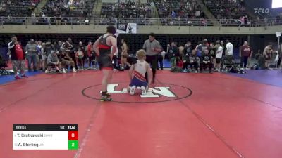 189 lbs Round Of 16 - Teagan Gratkowski, Smyrna, DE vs Aidan Sterling, Jim Thorpe,