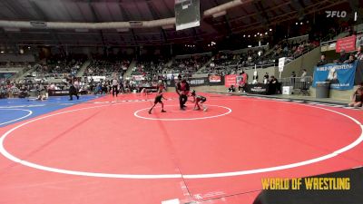 40 lbs Quarterfinal - Rhyan Rivera, Team Hawaii Aloha vs Malia Lawrence, RedWave Wrestling