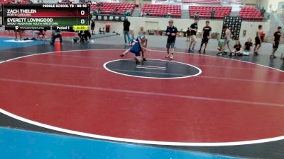 88-95 lbs Round 2 - Everett Lovingood, Smoky Mountain Youth Wrestling vs Zach Thelen, North Carolina