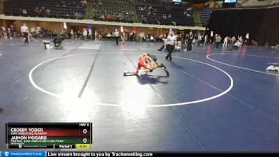 95 lbs Cons. Semi - Crosby Yoder, MWC Wrestling Academy vs Jaimon Mogard, Central Iowa Wrestling Club /Team Intensity