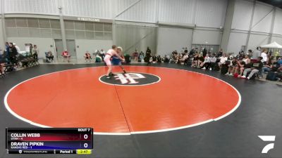 220 lbs Round 2 (8 Team) - Collin Webb, Utah vs Draven Pipkin, Kansas Red