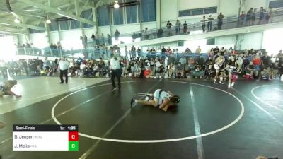 123 lbs Semifinal - Dominic Jensen, NexGen RTC vs Jullien Mejia, Pride Wrestling