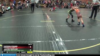 53 lbs Round 2 (4 Team) - Jaxton Whitlow, Contenders Wrestling Academy Blue vs Jackson Steiner, Panhandle All-Stars