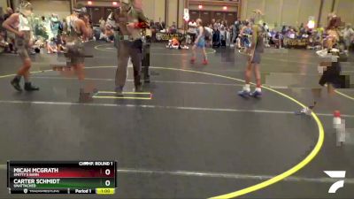 82 lbs Champ. Round 1 - Micah Mcgrath, Smitty`s Barn vs Carter Schmidt, Unattached