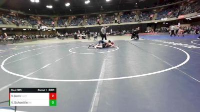 126 lbs Cons. Round 1 - Vince Schoettle, Glenbard West vs Vince Bern, Naperville Central