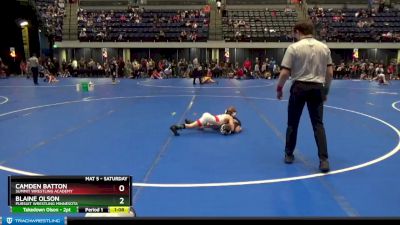 60 lbs Round 4 - Blaine Olson, Pursuit Wrestling Minnesota vs Camden Batton, Summit Wrestling Academy