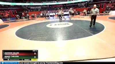 1A 170 lbs Quarterfinal - Derek Carlson, Coal City vs Jackson Gillen, Yorkville (Christian)