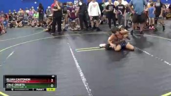 85 lbs Round 1 (6 Team) - Elijah Castonon, Untouchables Purple vs Cruz Orueta, Elite Athletic Club