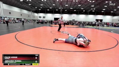 235 lbs Cons. Round 4 - Chloe Hodge, Harrah vs Abrianna Zuniga, North Kansas City