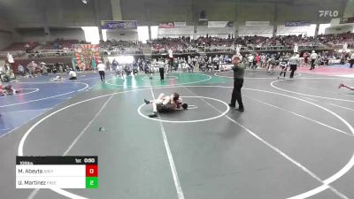 109 lbs Consolation - Michaelray Abeyta, Abeyta vs Uriah Martinez, Free Agent