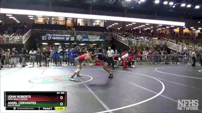 3A 195 lbs Semifinal - John Roberts, Vero Beach Senior vs Ansel Cervantes, South Dade